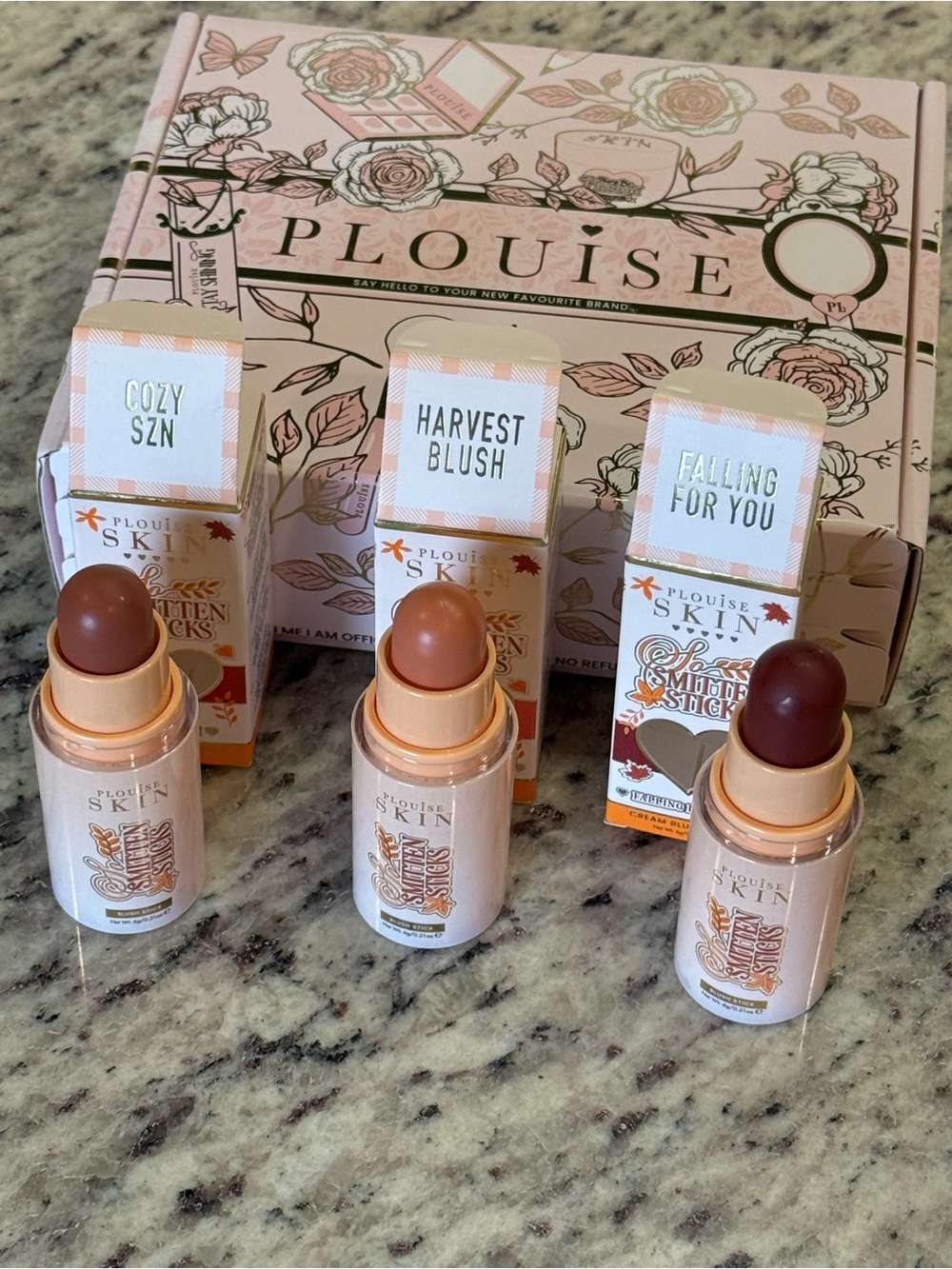 P. Louise Blush Balm Trio - Cozy Szn, Harvest Blush, Falling For You NEW